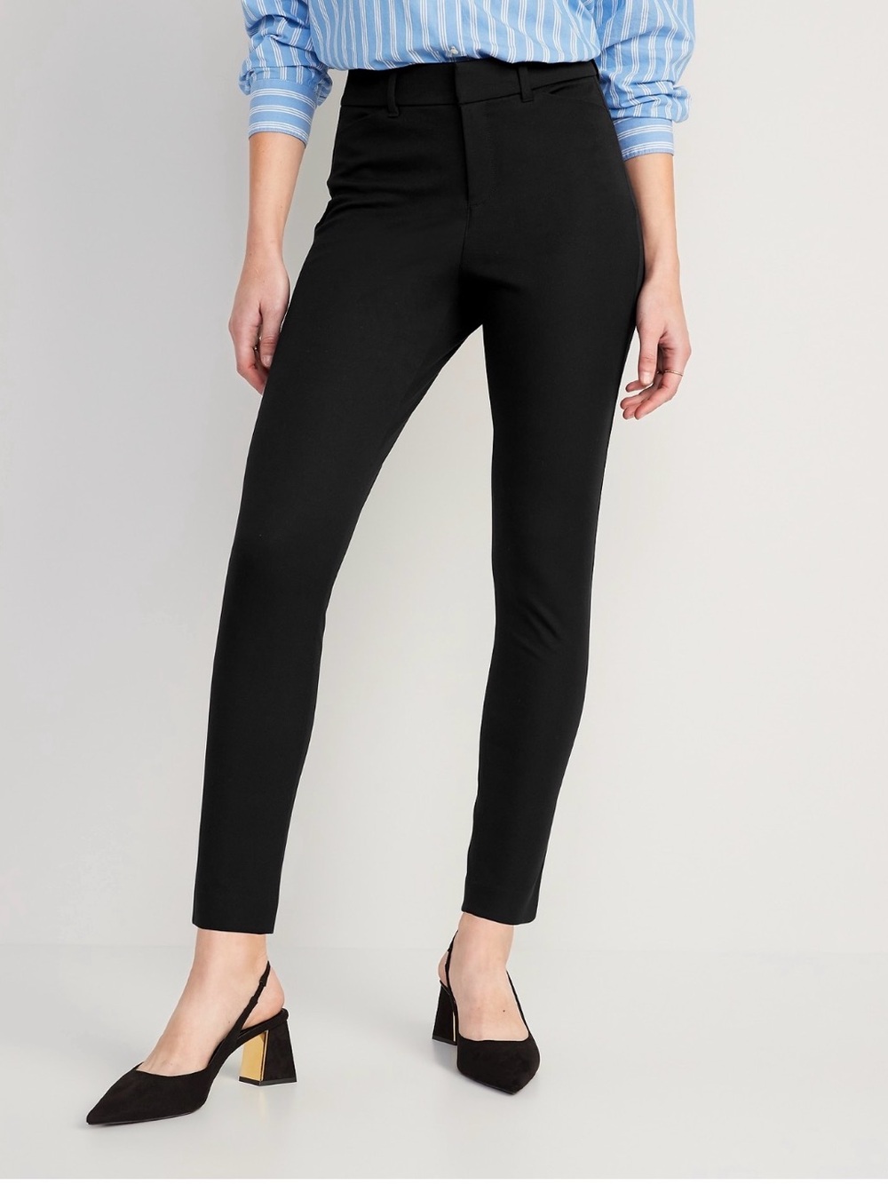 Old Navy Black Cropped Slim Ankle Pants